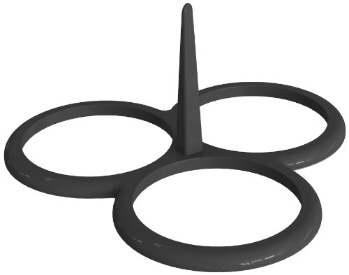 Patisse 19232 Moule à 3 Blinis Platine Noir 10 cm