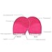 HailiCare Electric Facial Cleansing Brush Natural Silicone Rechargeable Face Massager, Rose