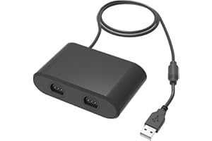 LYEAA N64 Controller Adapter Support Turbo Wireless USB Adapter No Lag USB Wireless Controller Adapter Plug and Play for Switch/OLED Modell PC Windows, grau, utdoor