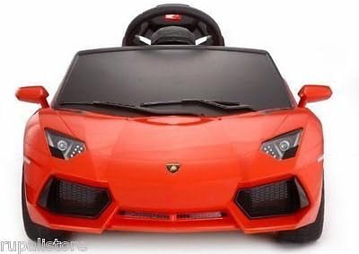 Best Christmas Gift for Kids / Children Original Licensed 6V Lamborghini Aventador Ride on Car for Kids with R/C ORANGE