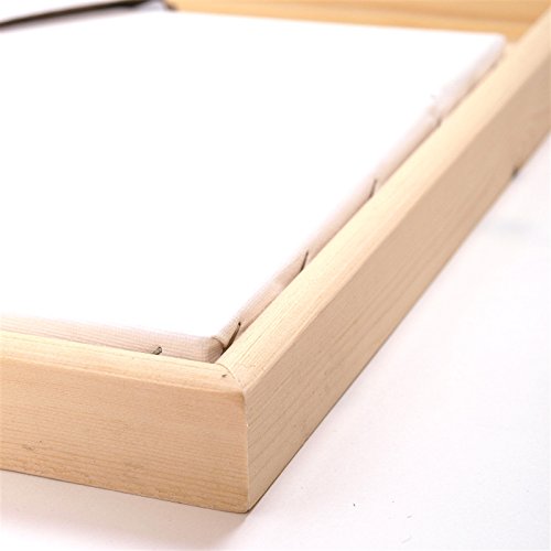 2 SCHATTENFUGEN BILDERRAHMEN PINIENHOLZ UNBEHANDELT für Leinwände & Keilrahm im Format 40 x 50 cm - 3