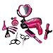 Produktbild LDB SHOP 12 Stück Simulations-Friseurset für Kinder mit Haartrockner, Bürste, Haarglätter, Handspiegel,Kamm,3 Haarklammern, Gießkanne,2 Schere ,Spielzeug