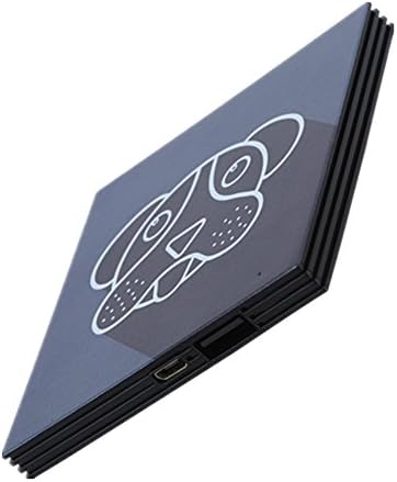 OKZU 3000mAh Power Bank Stylish Slim Mini Portable Charger, Thin Compact External Battery Pack Square for iPhone, Samsung, Huawei and More Devices (Dog)