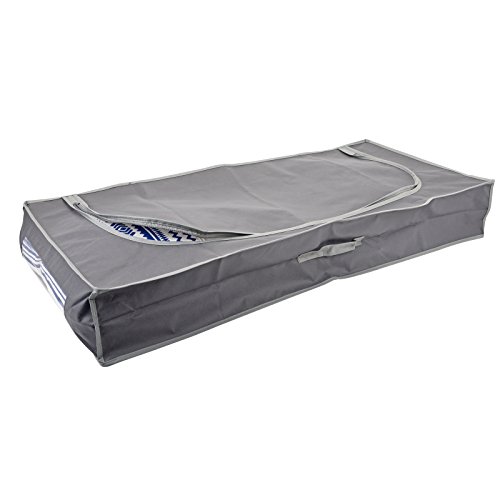 JEMIDI Aufbewahrungstaschen für Bettdecke Unterbettkommode Unterbett Tasche Aufbewahrung Kasten Bettkasten ca. 97cm x 50xm x 19cm (1 Stück) - 6