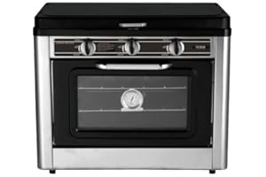 Combiné four / réchaud 2 feux de camping - INCASA - 016463