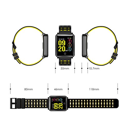 Tagobee TB06 IP68 a Prueba de Agua Smart Watch HD Touch Screen Fitness  Tracker Soporte de Presión Arterial frecuencia Cardíaca Sleep Monitoring  Contador de Pasos Compatible con Android y iOS » Compra