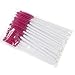 Webla 50 pcs Disposable Eyelash Brush Mascara Wand Applicator for Eyelash Extension Micro Brushes Individual Applicators (Black)