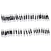 Tonsee® 50pcs Disposable Double Ended Sponge Brush EyeShadow Applicator Tools Black