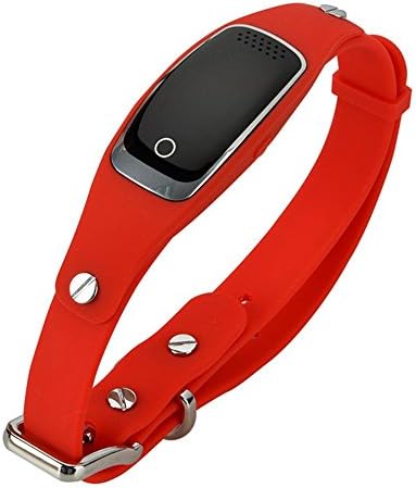 Mini GPS Tracker Waterproof Track Collar Pets Cat Dog Location Real Time Smart Locator , Red