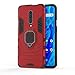 Price comparison product image Adamarkeer Designed For Oneplus 7 Pro Case Heavy Duty Dual Layer 2 in 1 Shockproof Hard Protective Cover Works With Magnetic Car Mount and 360 Degree Rotating Kickstand (Red)