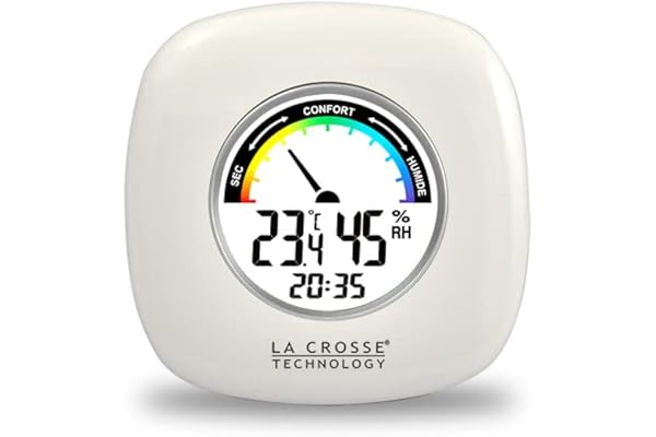 La Crosse Technology - WT139 Petit Thermo/Hygro avec indicateur de confort - Blanc