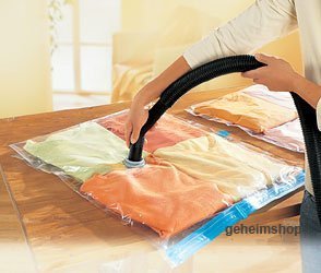 2x Vakuum Beutel XXL Taschen – Vakuumtaschen Platzsparer Aufbewahrungsbeutel Vakuumbeutel - 5