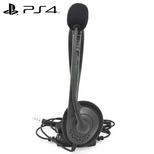 iprotect Gaming auriculares con micr  fono para Sony Playstation 4 negro