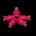 Vovotrade® 5Pcs Toenail Soak Off Clip Caps Gel Nail Art Tips Reusable Clamp Remover (Hot Pink)