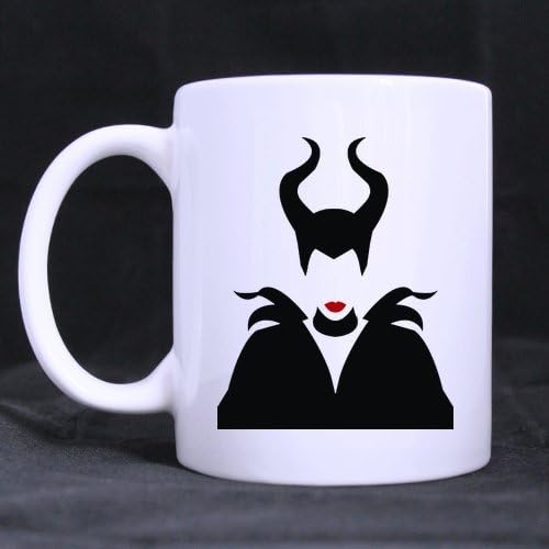 Maleficent Pattern Custom White Coffee Mug Tea Cup 11 OZ Office Home Cup (Printed on two sides)