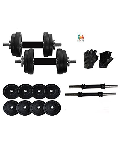 Bodyfit Home Gym Set Kit Adjustable Dumbells 20 Kg