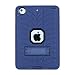 Produktbild iPad Mini, iPad Mini 2 Case für Schutzhülle, iPad Mini 3, Jessica Tire Series Heavy Duty stoßfest [Tropfen Schutz] 3 in1 Hybrid-Silikon mit PC Kunststoff mit Standfuß für iPad Mini 1 2 3 Navy+Black