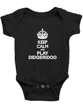 Teeburon Keep calm and play Didgeridoo Baby Strampelanzug