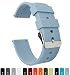 Produktbild Barton Watch Bands Silikon Schnellverschluß.- Wählen Sie Farbe & Breite (16mm, 18mm, 20mm or 22mm) Lichtblau 20mm Uhren Armband