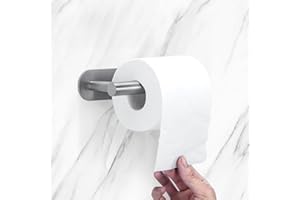 WANGOS Porta Rotolo Carta Igienica Portarotolo Acciaio Inox 304 Porta Fazzoletti Adesivo Senza Foratura per Bagno E Bagno Nichel Spazzolato in Acciaio Inossidabile Adatto per Cucina Bagno Camera Da Letto