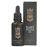 Bart Royal Bartpflege-Öl Cocos, ergiebiges, hochwertig-royales Luxus-Bartöl für weiche, geschmeidig-glatte Voll-Bärte / Drei-Tage-Bart, 30ml