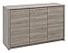 Produktbild Kommode Selun 03, Farbe: Eiche Trüffel - 80 x 130 x 43 cm (H x B x T)