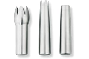 ISI 271701 Edelstahltüllen- zum Sprühen von Sahne, Desserts, Espumas, Soßen, Suppen und vieles mehr, Kaffee, Set of 3