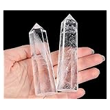 Xiannvxi 4" Large Clear Quartz Crystal Point Hexagonal Clear Quartz Crystal Wand Crystal Tower Natural Gemstone For Reiki Balancing Meditation Accessories Wichcraft Supplies 1pc