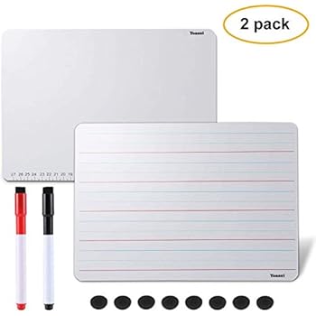 Tableau Effaçable à Sec Transparent Avec LED - Panneau Acrylique Lumineux Avec Support Pour Bureau