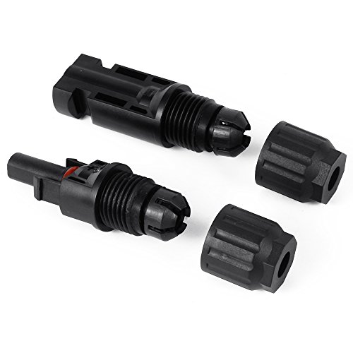 XCSOURCE 1 Paar MC4 PV Steckverbinder DC 1000V TUV 30A (4mm2, 6mm2) Stecker + weiblich M / F für Solar Panel AWG14 / 12/10 Kabel HS358 - 3