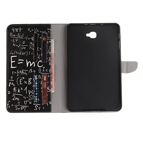 Romtronic Cute Colorful Flip Tasche PU Leder Abdeckung Stand Schutzhülle für Samsung Galaxy Tab A6 10.1 Pouces SM-T580 / SM-T585 + 1 x Schwarz Stylus (Design 03) - 6