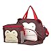 Moonwalk 3 in 1 Cartoon Animal Big Baby Diaper Mummy Nappy Tote Bag Cute Expectant Changing Bag Handbag Monkey