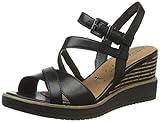 Alis Tamaris Damen 1-1-28349-22 Riemchensandalen, Schwarz (Black 1), 37 EU