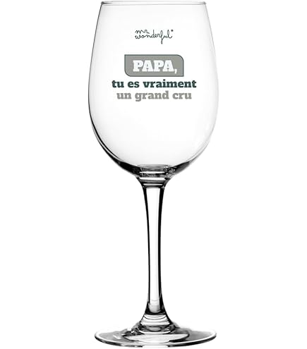 Verre à Vin Papa D'amour | Monsieur TSHIRT