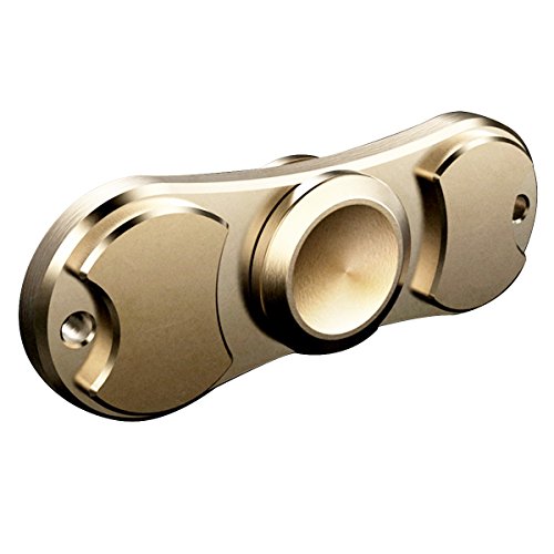Fypo Fidget Hand Spinner Stress Relief Toy, Durable High Speed Stainless Steel Bearing Stress Reducer Fidget Hand Finger Toy Time Killer For ADD / ADHD / Anxiety and Autism Adult Children (Gold)
