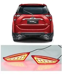 AUTO SNAP Back Bumper Reflector LED Brake Light for Mahindra Xuv 500 (Red) - Set of 2