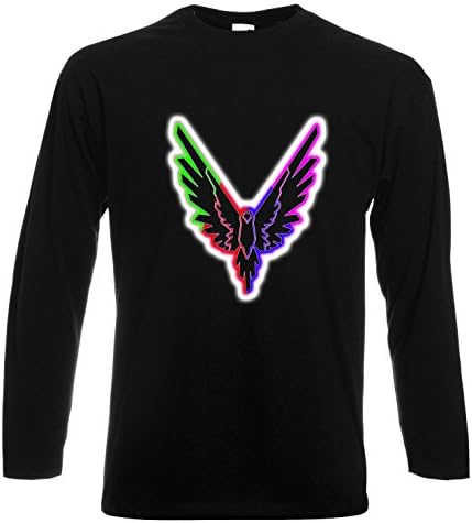 MAV004 Long Sleeve Childrens Kids Logang T Shirt Jake Paul Logan Logang JP Youtuber Maverick Team Various Colours (Black, 9-11 Year)