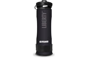 LifeSaver Liberty (Black) | Water Purifier - up to 2,000 Litres | Hiking, Backpacking, Travel or Camping