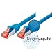 Produktbild Tecline 71525B Category 6 Ethernet Kabel mit schmalem Knickschutz (25,0 m) blau