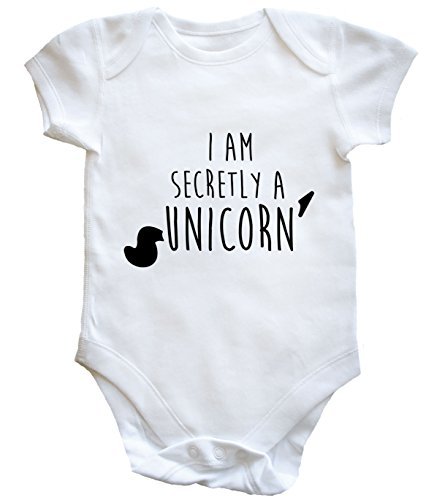 HippoWarehouse I AM SECRETLY A UNICORN baby vest boys girls