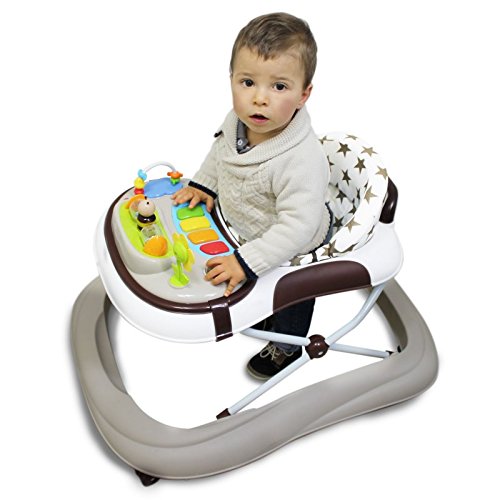 Monsieur Bébé ® Baby walker scalable, musical, foldable and height adjustable - Standard NF EN 1273 (August 2005)