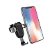 Produktbild Newdora Handyhalter kompatibel Auto Universale Belüftung Handyhalterung KFZ Phone Halter schwarz 360-Grad-Drehung Quick-Release-Taste für Samsung Galaxy Note LG Nexus HTC Huawei(Oval)