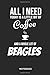 Produktbild All I Need Today Is A Little Bit Of Coffee And A Whole Lot Of Beagles Notebook: Lined Notebook for all Beagle and Doggie Owners - Perfect for instant coffee and coffee au lait fancier