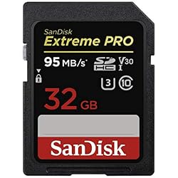 SanDisk Extreme Pro - Tarjeta de Memoria SDHC de 32 GB, hasta 95 MB/s, Class 10, U3, V30