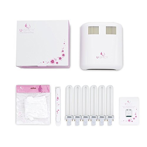 Nageltrockner USpicy36W UV Nagellacktrockner Lichthärtungsgerät Lichthärtegerät lichthärtungsgerät Timer kontrol Nagel trockner mit 6 Röhren & Anti-UV-Handschuhen - 7