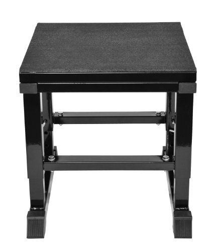 Core höhenverstellbare Plyo-Box aus Stahl schwarz / Einstellhöhen: 45cm / 50cm / 55cm / 60cm / 65cm - 2