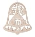 Produktbild DREGENO Fensterbild Glocke mit Seiffener Kirche, elektrisch beleuchtet, von DREGENO SEIFFEN – Original erzgebirgische Handarbeit, Weihnachts-Dekoration