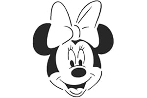 CFSUPPLIES Wandbild-Schablone, Motiv Minnie Maus, wiederverwendbar, Stärke 125 Micron