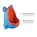 Hintel Colorful Frog Boys Potty Training Urinal with Whirling Target - Use a Baby Boy Urinal, Making It Fun, Easy Stress Free to Potty - Blue