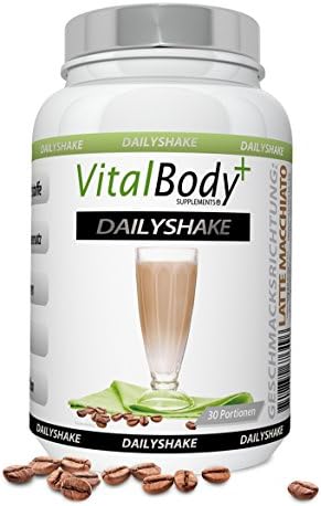 Pharmacy Product: VitalBody + DAILYSHAKE | certified Diet shake §14a dietary ordinance | 30 meals full | Weight Control Diet Meal Replacement Shake | highest quality (ISO 9001, HACCP, GMP) in Germany!